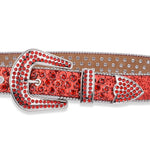 Rhinestone Belt Chic Western Jeans Sparkle Crystal Denim Belt-Belts-Arimonz-Arimonz