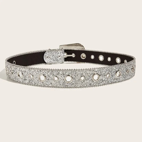 Rhinestone Belt Y2k Bling Sequin Designer Belts Jeans Décor Belt-Women's Belts-Arimonz-Arimonz