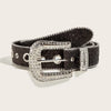 Rhinestone Belt Y2k Bling Sequin Designer Belts Jeans Décor Belt-Women's Belts-Arimonz-3.8cm/1.49inches black-103CM/40inches-Arimonz