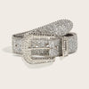 Rhinestone Belt Y2k Bling Sequin Designer Belts Jeans Décor Belt-Women's Belts-Arimonz-3.8cm/1.49inches silver-103CM/40inches-Arimonz