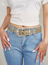 Rhinestone Belt Y2k Bling Sequin Designer Belts Jeans Décor Belt-Women's Belts-Arimonz-Arimonz