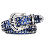 Rhinestone Large Size Belt Women Belt Western Denim Shiny Rivet Design-Belts-Arimonz-Arimonz