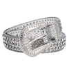 Rhinestone Large Size Belt Women Belt Western Denim Shiny Rivet Design-Belts-Arimonz-Silver-105cm/41inches-Arimonz