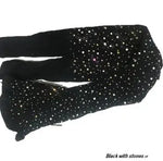 Rhinestone Women Tights Professional Ballroom Dance Stocking Pantyhose-Socks & Tights-Arimonz-Black-One Size-Arimonz
