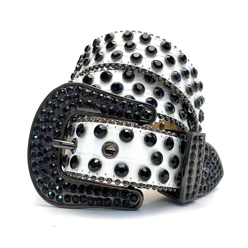 Rhinestone Women's Belt Western Shiny Rivet Design Y2K Style Belt-Belts-Arimonz-Arimonz