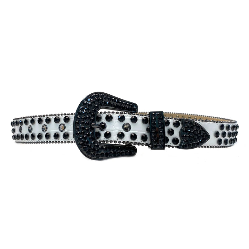Rhinestone Women's Belt Western Shiny Rivet Design Y2K Style Belt-Belts-Arimonz-Arimonz