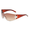 Rimless Decoration Integrated Y2K Fashion Beach Party Sunglasses-Sunglasses-Arimonz-Arimonz