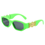 Rimless Decoration Integrated Y2K Fashion Beach Party Sunglasses-Sunglasses-Arimonz-Green-Arimonz