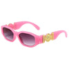 Rimless Decoration Integrated Y2K Fashion Beach Party Sunglasses-Sunglasses-Arimonz-Pink-Arimonz