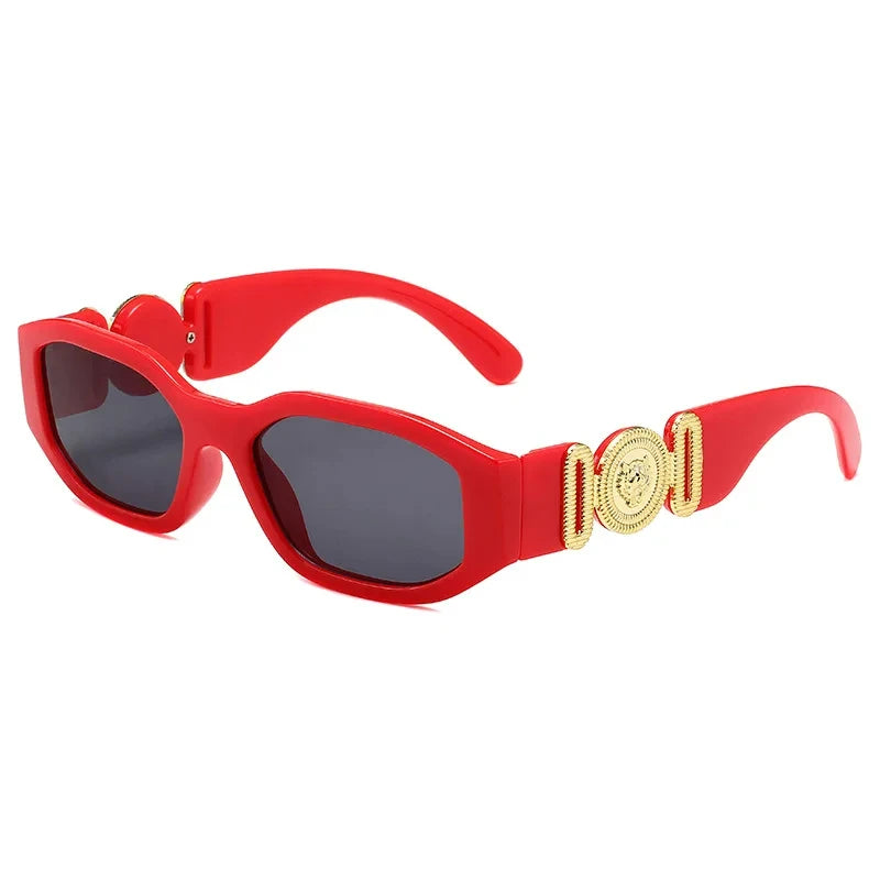 Rimless Decoration Integrated Y2K Fashion Beach Party Sunglasses-Sunglasses-Arimonz-Red-Arimonz