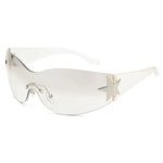 Rimless Decoration Integrated Y2K Fashion Beach Party Sunglasses-Sunglasses-Arimonz-Toumin Silver-Arimonz