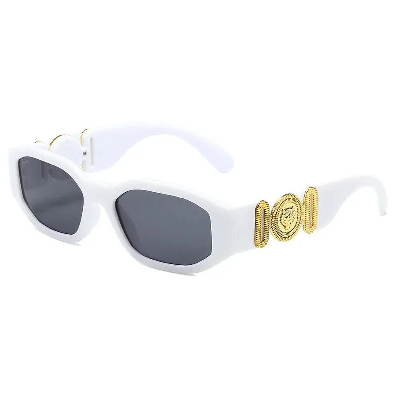 Rimless Decoration Integrated Y2K Fashion Beach Party Sunglasses-Sunglasses-Arimonz-White-Arimonz