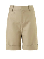 Shorts for Women High Waist Knee Length Straight Pants with Belt-Shorts-Arimonz-Arimonz