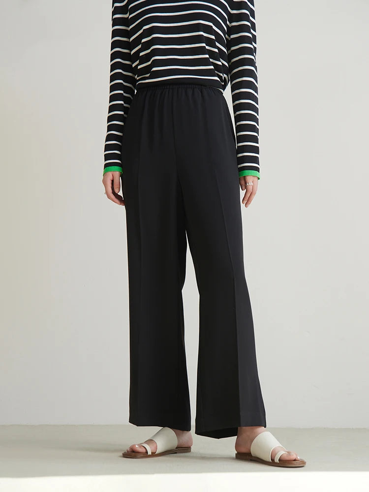 Simple Commuting Style Versatile Straight Casual Pants for Women-Pants-Arimonz-Arimonz