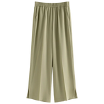 Simple Commuting Style Versatile Straight Casual Pants for Women-Pants-Arimonz-Light Green-M-Arimonz