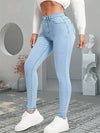 Skinny Jeans Lady Slim Fit Pencil Jeans Girls Leggings Straight Denim-Skinny Jeans-Arimonz-Arimonz