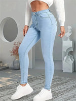 Skinny Jeans Lady Slim Fit Pencil Jeans Girls Leggings Straight Denim-Skinny Jeans-Arimonz-Arimonz