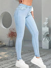 Skinny Jeans Lady Slim Fit Pencil Jeans Girls Leggings Straight Denim-Skinny Jeans-Arimonz-Arimonz