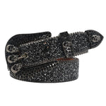 Skull Rhinestone Belts Crystal Studded Diamond Bling Bling Belt-Belts-Arimonz-Arimonz