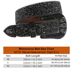 Skull Rhinestone Belts Crystal Studded Diamond Bling Bling Belt-Belts-Arimonz-Arimonz