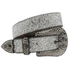 Skull Rhinestone Belts Crystal Studded Diamond Bling Bling Belt-Belts-Arimonz-Silver-115CM/45inches-Arimonz