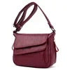 Soft Leather Purse and Handbags Women Bag Designer Women Crossbody Bag-Handbags-Arimonz-Burgundy-Arimonz