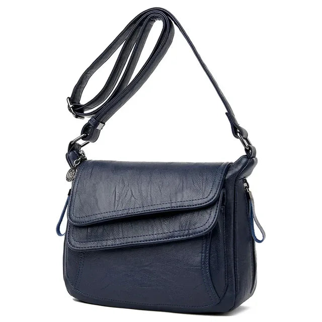 Soft Leather Purse and Handbags Women Bag Designer Women Crossbody Bag-Handbags-Arimonz-Dark blue-Arimonz