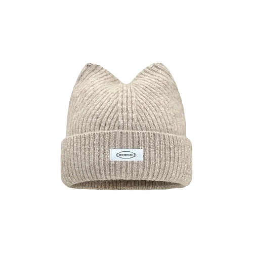 Soft Winter Warm Knit Hat with Cute Cat Ears Elastic Fit Beanies Hat-Winter Hats-Arimonz-Arimonz