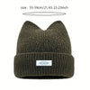 Soft Winter Warm Knit Hat with Cute Cat Ears Elastic Fit Beanies Hat-Winter Hats-Arimonz-Arimonz