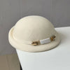 Solid Color Winter Wool Cloche Hat Autumn Painter French Hepburn Hat-Winter Hats-Arimonz-Arimonz