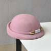 Solid Color Winter Wool Cloche Hat Autumn Painter French Hepburn Hat-Winter Hats-Arimonz-Arimonz