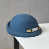 Solid Color Winter Wool Cloche Hat Autumn Painter French Hepburn Hat-Winter Hats-Arimonz-Arimonz