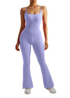Solid Sleeveless Jumpsuit Women Elastic Hight Outfit Fitness Sportwear-Casual Jumpsuits & Rompers-Arimonz-Purple-S-Arimonz