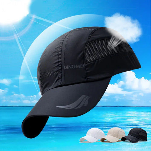 Sports Baseball Cap Quick Dry Women Solid Snapback Bone Mesh Hat-Women's Caps-Arimonz-Arimonz