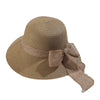 Straw Beach Hat with Ribbon Sun Protection Summer Outing Hat-Summer Hats-Arimonz-Arimonz