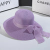 Straw Beach Hat with Ribbon Sun Protection Summer Outing Hat-Summer Hats-Arimonz-Arimonz