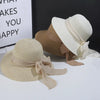 Straw Beach Hat with Ribbon Sun Protection Summer Outing Hat-Summer Hats-Arimonz-Arimonz