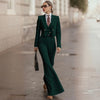 Striped Double-Breasted 3pcs Suit Jacket Pants and Vest Office Outfit-Wear To Work Sets-Arimonz-Arimonz
