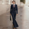 Striped Double-Breasted 3pcs Suit Jacket Pants and Vest Office Outfit-Wear To Work Sets-Arimonz-Arimonz