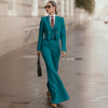 Striped Double-Breasted 3pcs Suit Jacket Pants and Vest Office Outfit-Wear To Work Sets-Arimonz-Arimonz