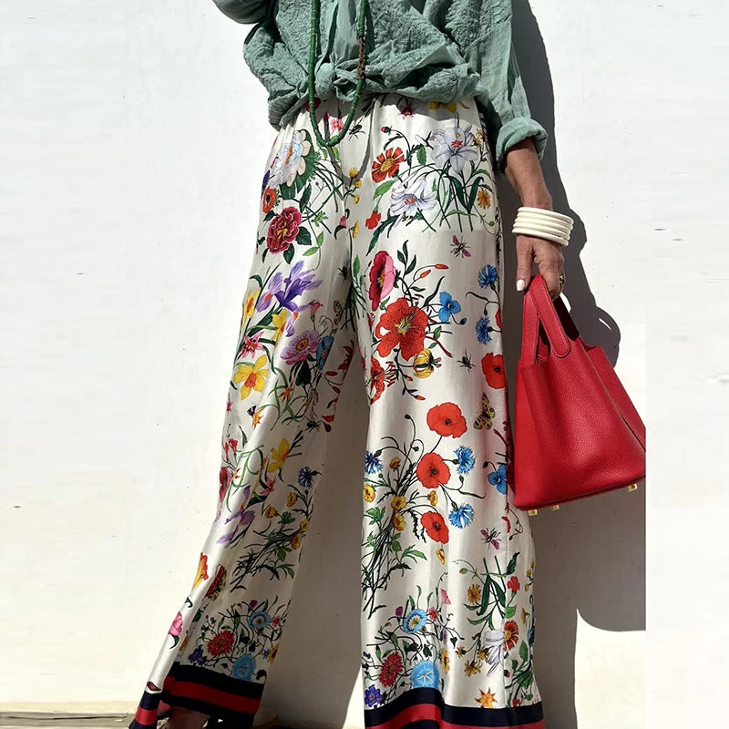 Summer Pattern Printing Holiday 2pc Sets Long Sleeved Shirt Outfit-Wear To Work Sets-Arimonz-Arimonz