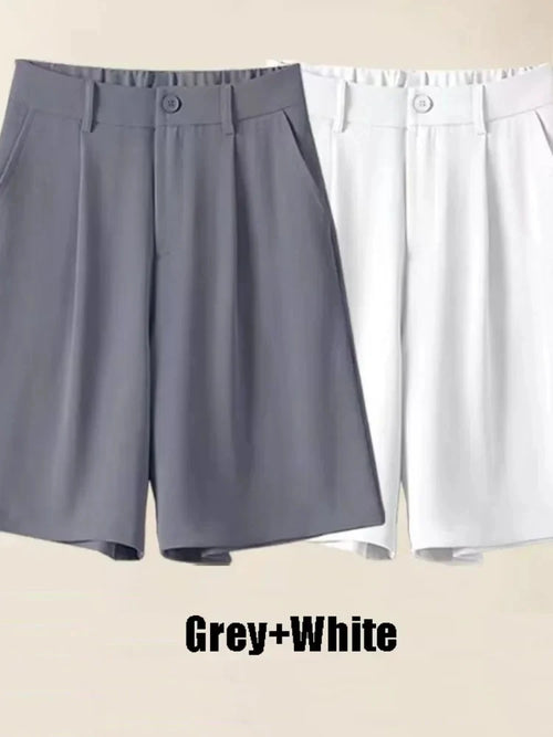 Summer Shorts Loose Ventilate Solid High Waisted Short for Women-Shorts-Arimonz-Arimonz