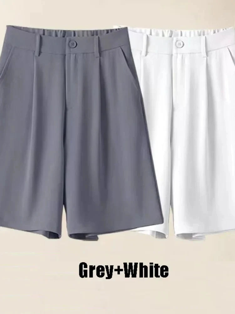 Summer Shorts Loose Ventilate Solid High Waisted Short for Women-Shorts-Arimonz-Arimonz