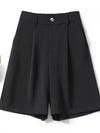 Summer Shorts Loose Ventilate Solid High Waisted Short for Women-Shorts-Arimonz-Arimonz