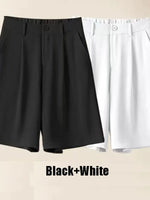 Summer Shorts Loose Ventilate Solid High Waisted Short for Women-Shorts-Arimonz-Arimonz