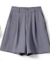 Summer Shorts Loose Ventilate Solid High Waisted Short for Women-Shorts-Arimonz-Arimonz