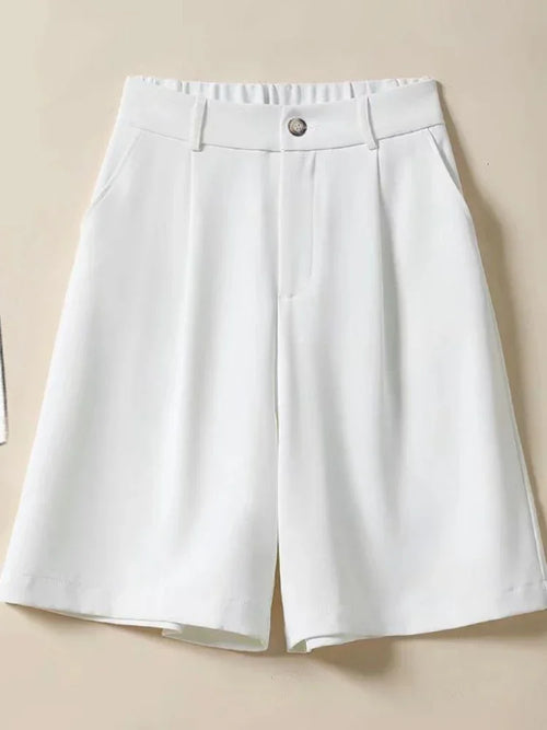 Summer Shorts Loose Ventilate Solid High Waisted Short for Women-Shorts-Arimonz-Arimonz
