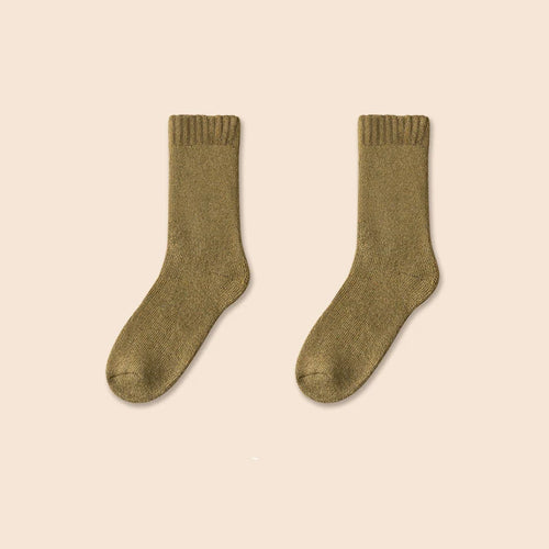 Thermal Wool Cashmere Socks Winter Thicken Unisex Snow and Floor Socks-Socks & Tights-Arimonz-army green-US 3-7-Arimonz