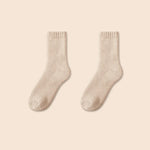 Thermal Wool Cashmere Socks Winter Thicken Unisex Snow and Floor Socks-Socks & Tights-Arimonz-Beige-US 3-7-Arimonz