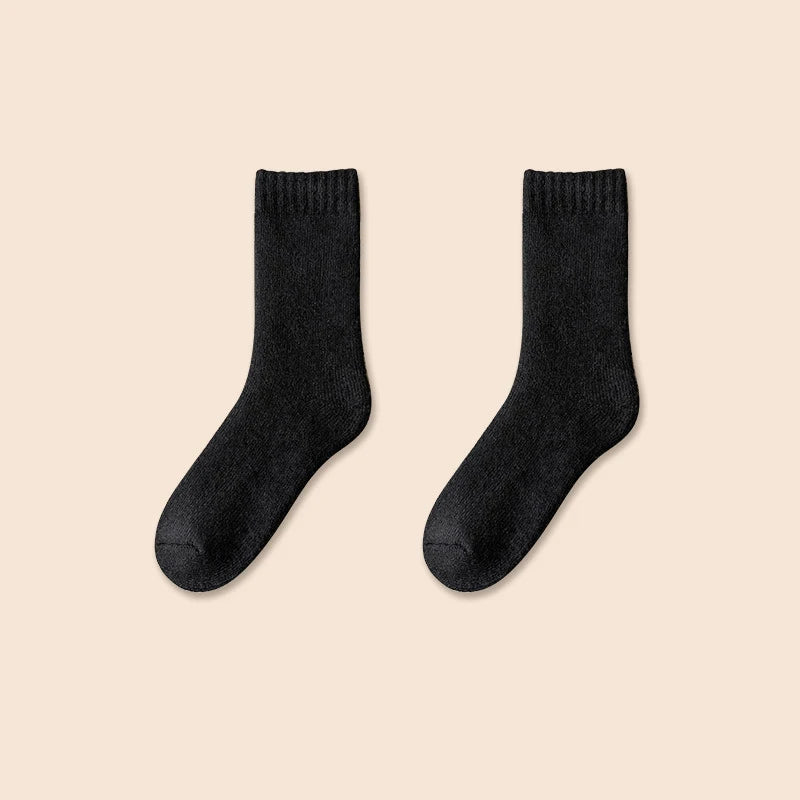 Thermal Wool Cashmere Socks Winter Thicken Unisex Snow and Floor Socks-Socks & Tights-Arimonz-black-US 3-7-Arimonz